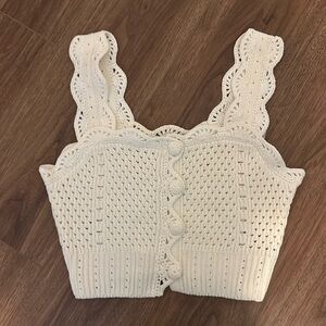 English Factory Crotchet Top Size Medium